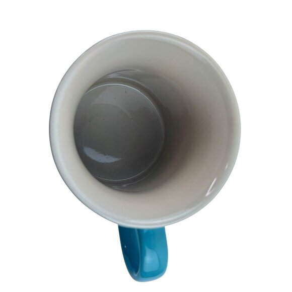 *Le Creuset Stoneware Coffee Mug Tea 4'' Aqua 12oz - Picture 2 of 7